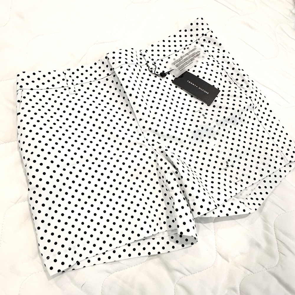 NWT Tommy Hilfiger polka dot shorts Sz 8